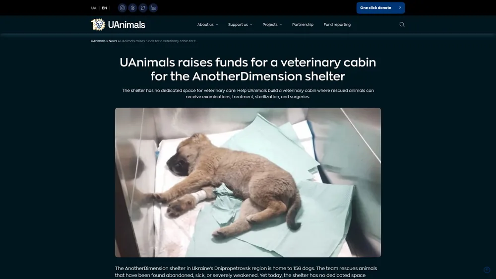 UAnimals — A veterinary cabin for the AnotherDimension shelter