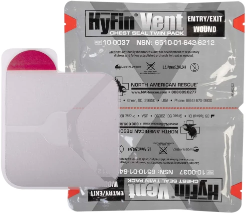 Occlusive chest seal (Hyfin Vent Twin Pack)